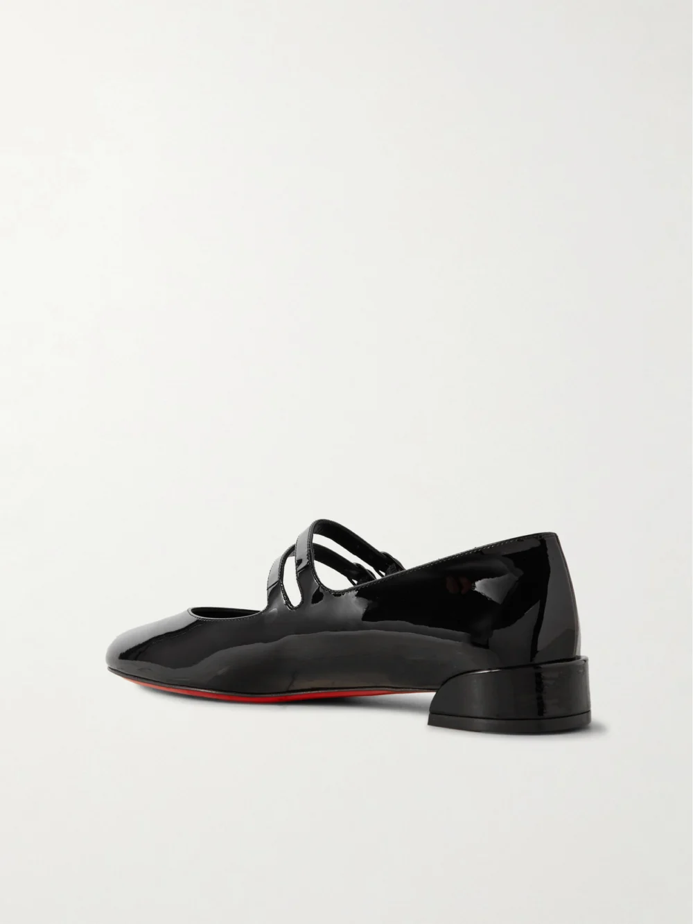 Back view of the Christian Louboutin Sweet Jane Patent-leather Flats