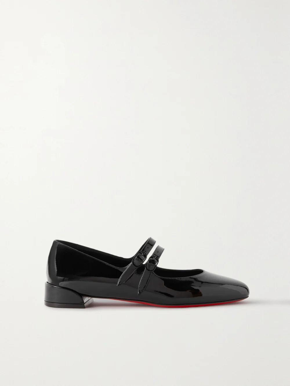 Christian Louboutin Sweet Jane Patent-leather Flats in black