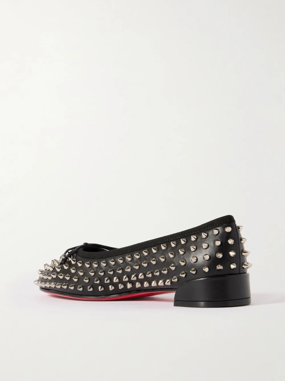 Back view of the Christian Louboutin Sweetie Jane Studded Leather Ballet Flats