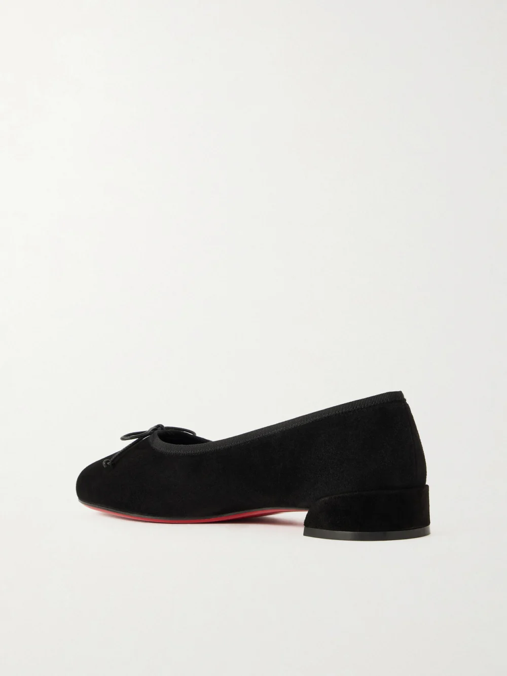 Back view of the Christian Louboutin Sweetie Jane Suede Ballet Flats