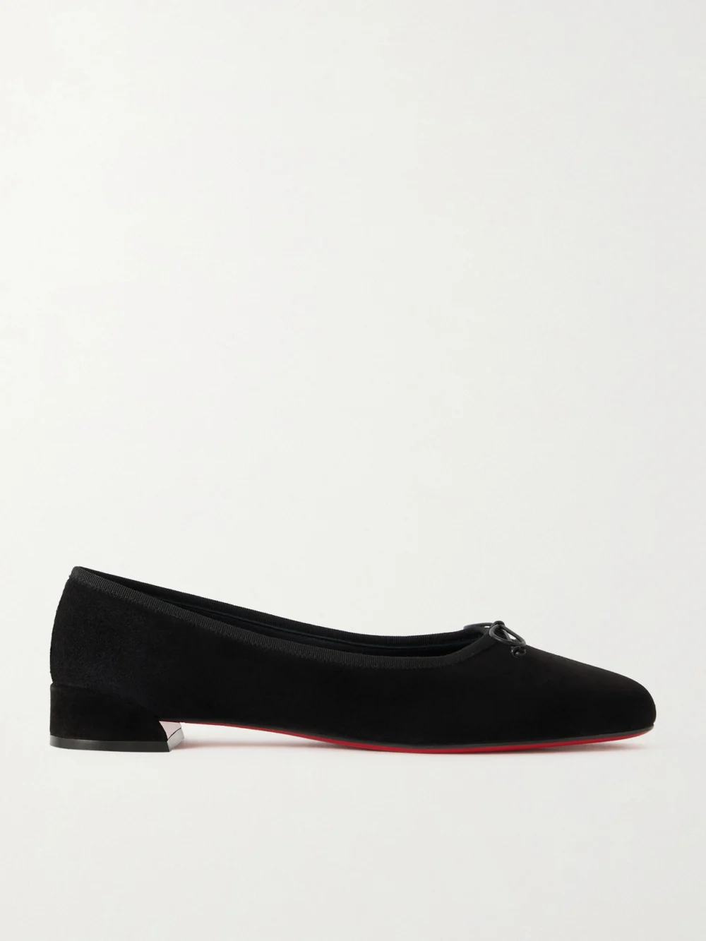 Christian Louboutin Sweetie Jane Suede Ballet Flats in black