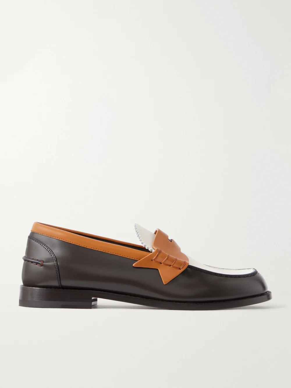 Christian Louboutin The Plato Leather Penny Loafers in multi