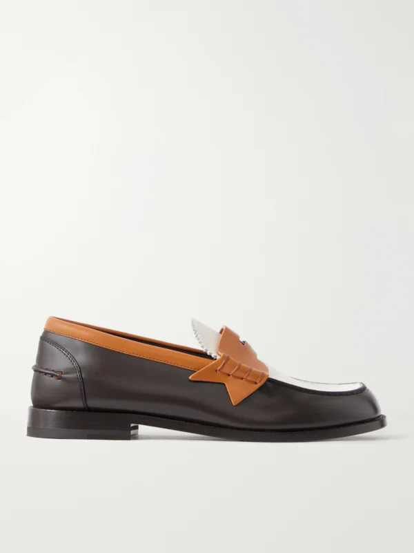 Christian Louboutin The Plato Leather Penny Loafers