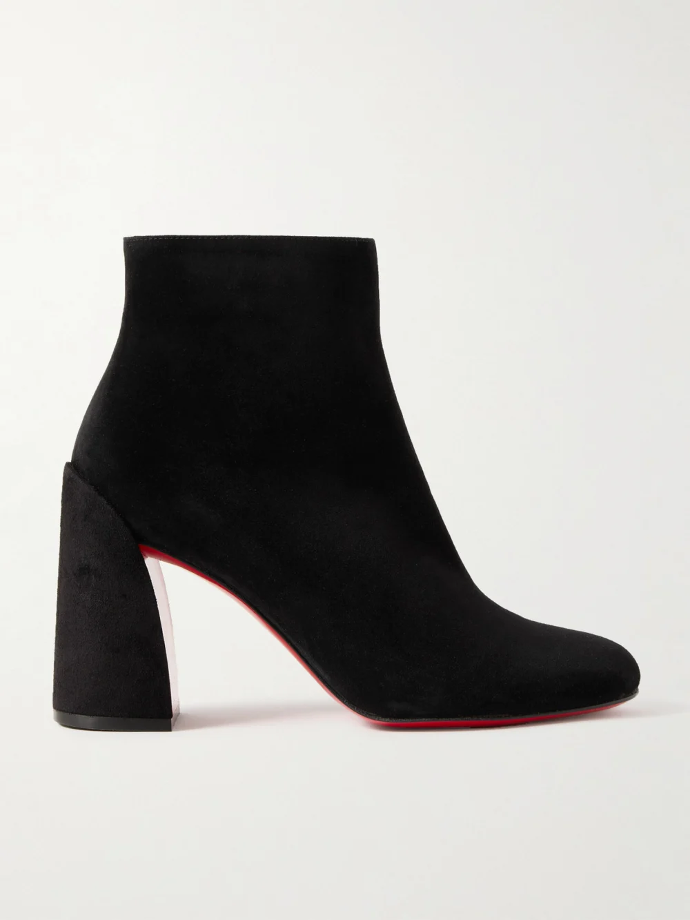 Christian Louboutin Turela 85 Suede Ankle Boots in black