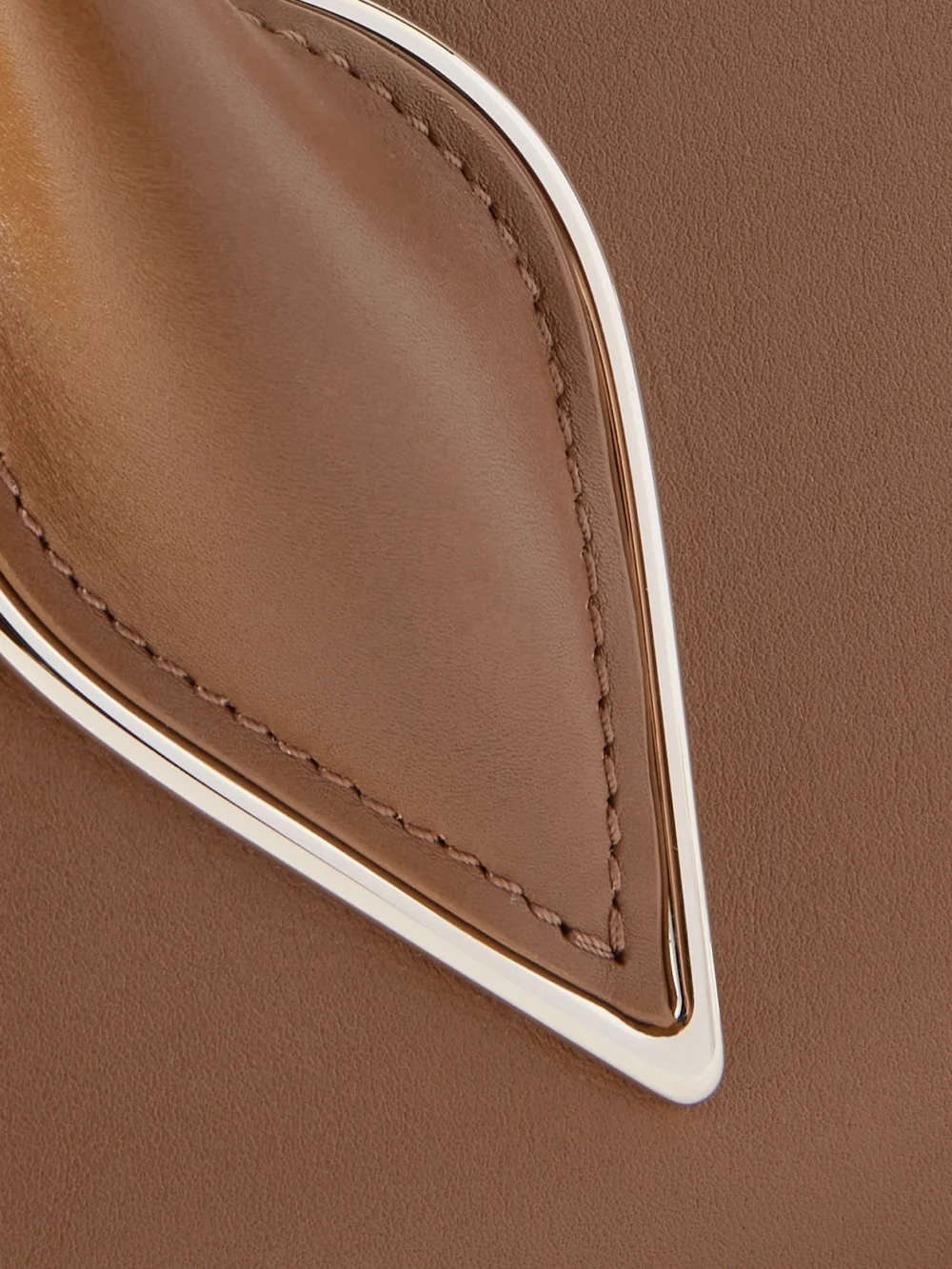 Close-up detail of the Christian Louboutin Venus Leather Shoulder Bag