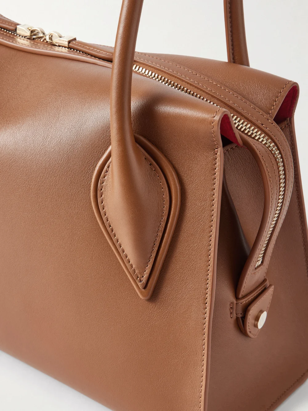 Close-up detail of the Christian Louboutin Venus Medium Leather Shoulder Bag