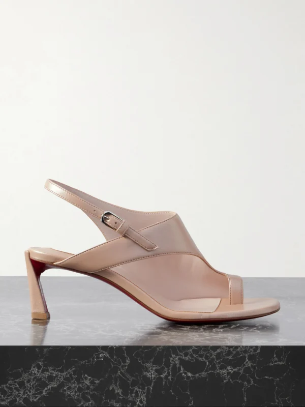 Christian Louboutin Viva Condora 55 Leather Slingback Sandals
