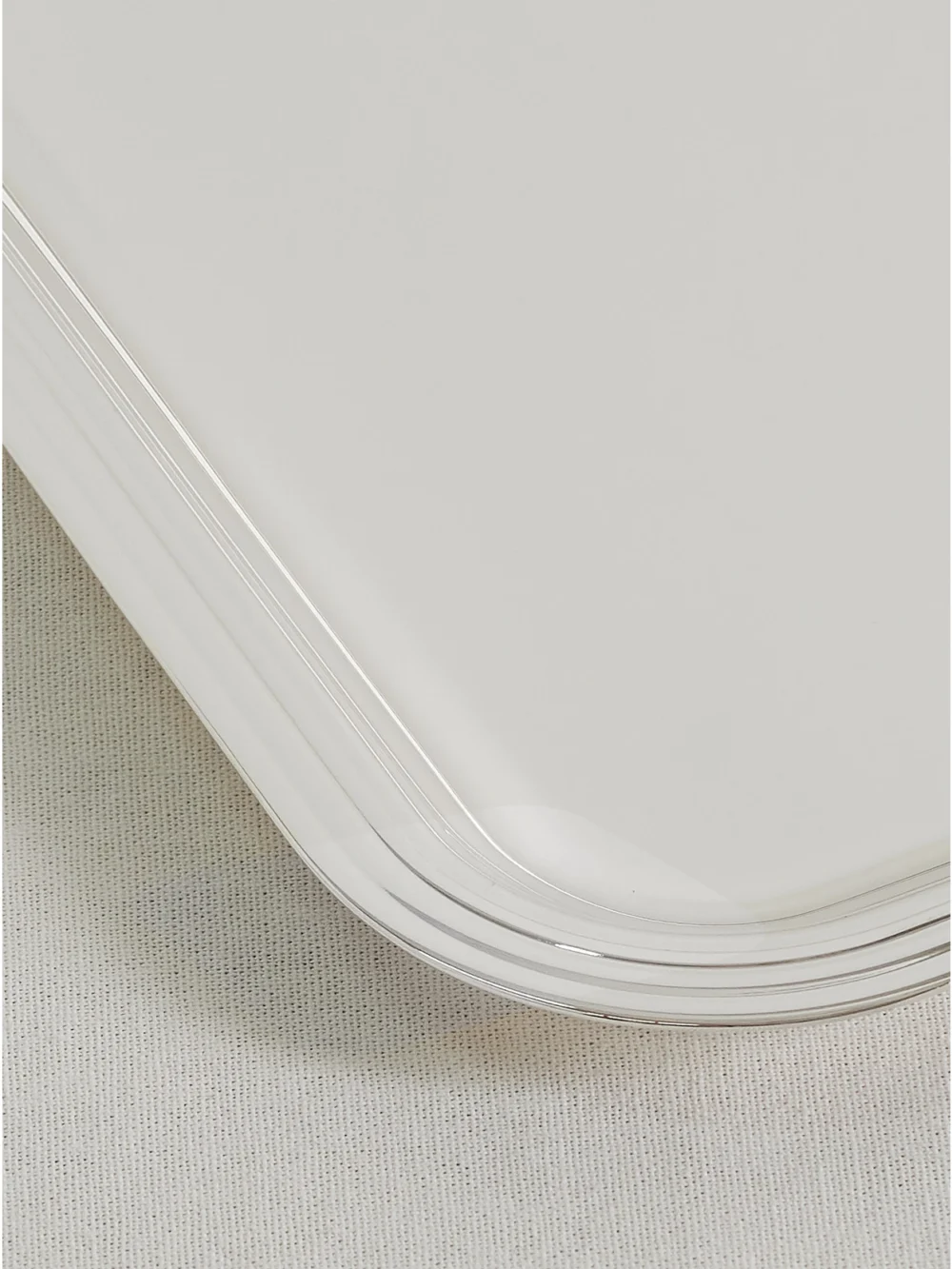 Close-up detail of the Christofle Albi Silver-plated Tray