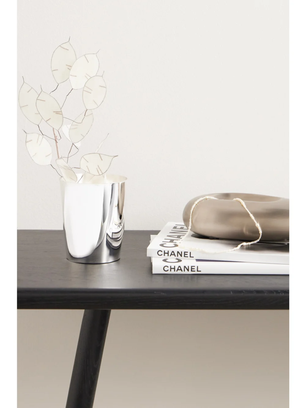 Christofle Uni Silver-plated Pencil Pot, styled view