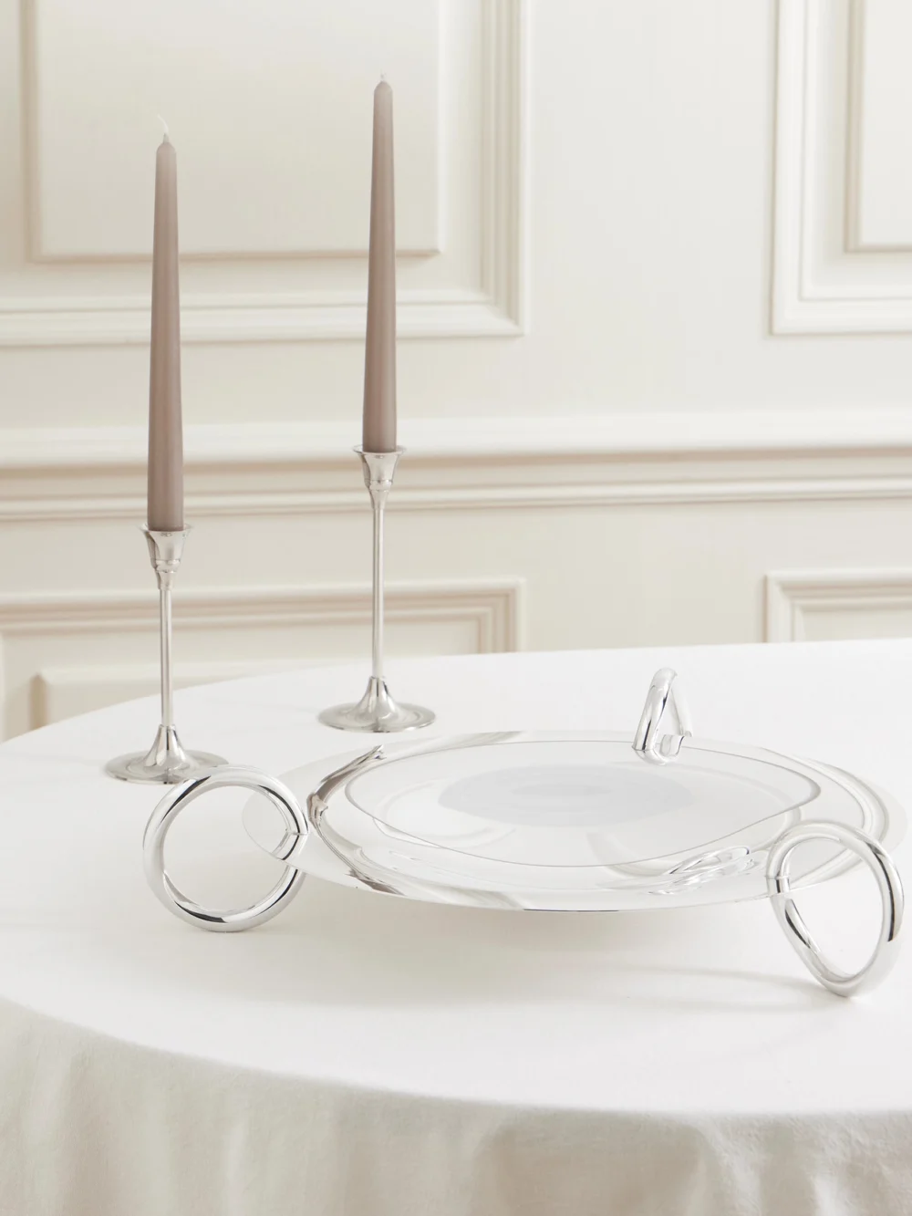 Christofle Vertigo Silver-plated Bowl, styled view