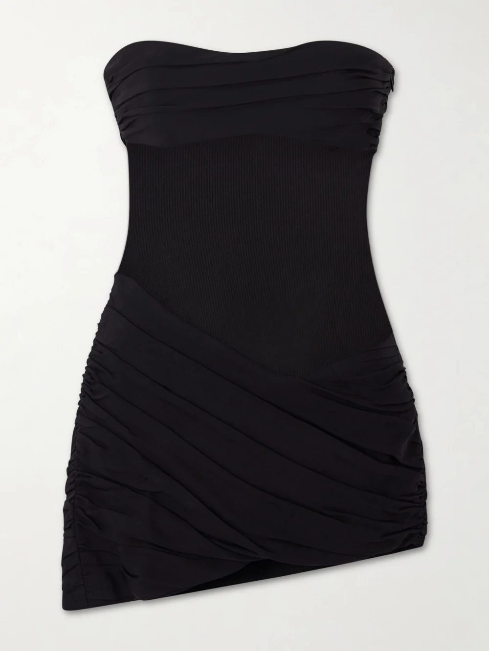Christopher Esber Christo Ribbed-jersey Mini Dress in black