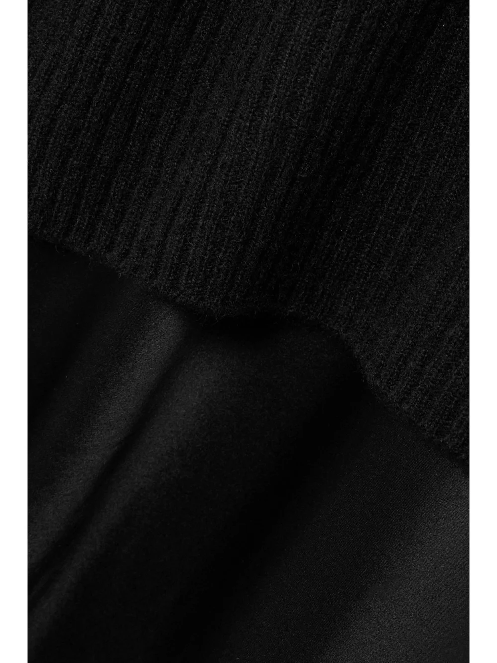 Close-up detail of the Christopher Esber Monument Cashmere and Silk-satin Maxi Dress