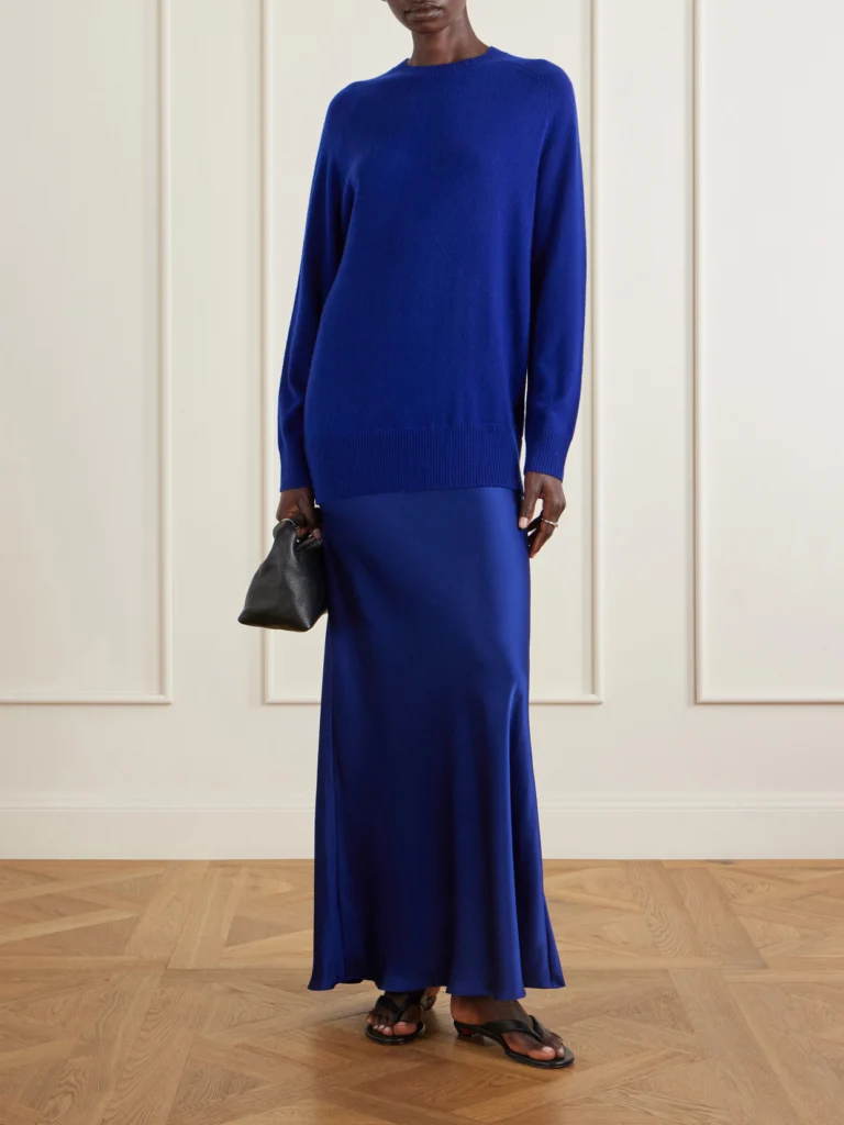 Christopher Esber Monument Cashmere and Silk-satin Maxi Dress