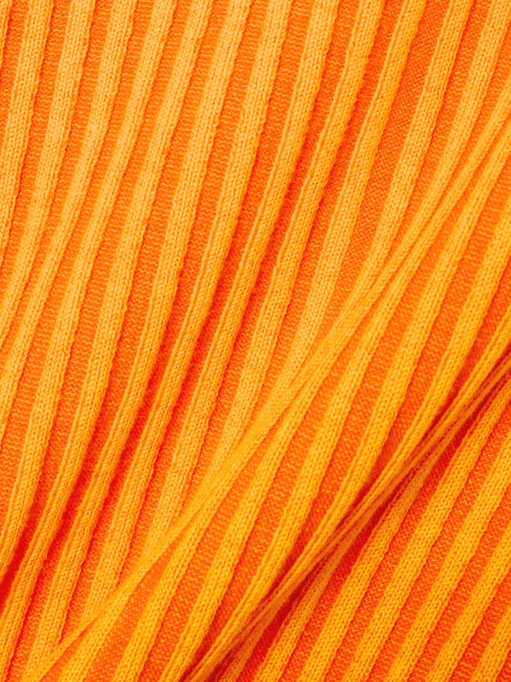 Close-up detail of the Christopher John Rogers Color-block Ribbed Wool-blend Sweater