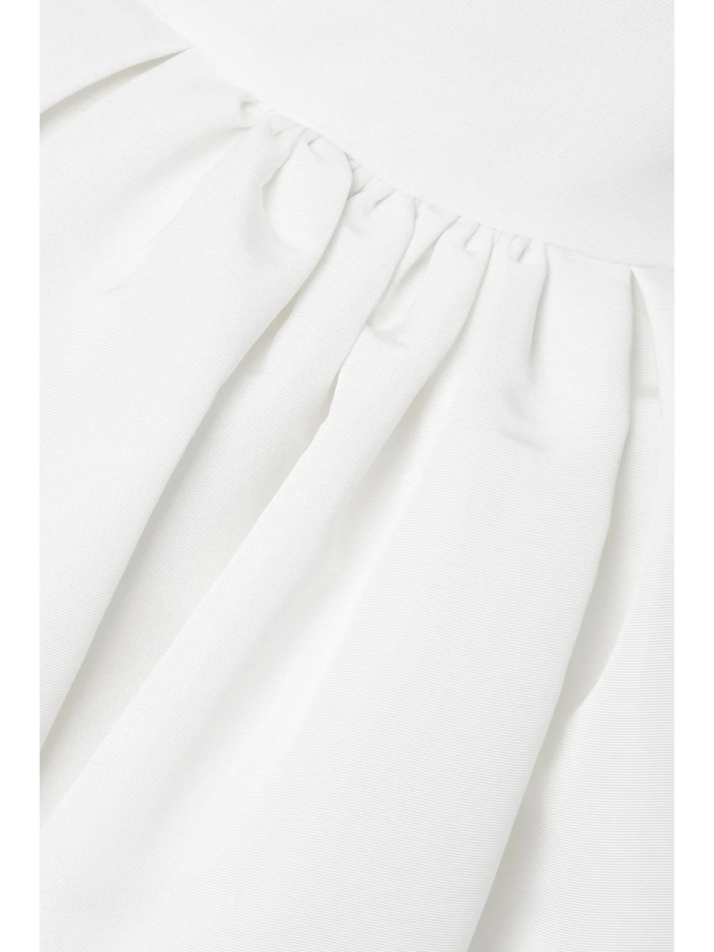 Close-up detail of the Christopher John Rogers Gathered Silk-faille Maxi Skirt