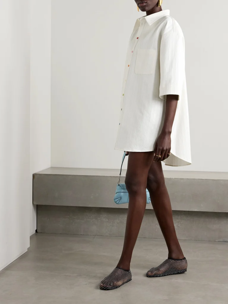 Christopher John Rogers Oversized Embroidered Cotton-sateen Shirt