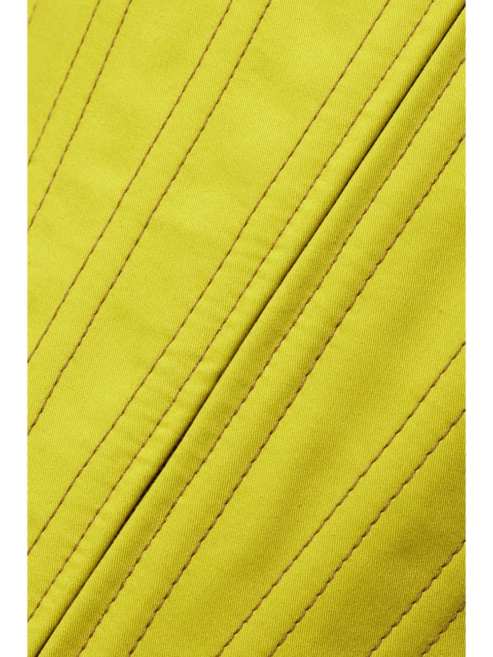 Close-up detail of the Christopher John Rogers Stay Cotton-twill Bustier Top