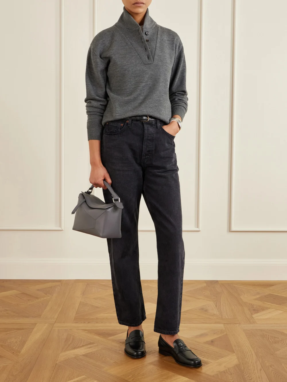Church's Heswall Leather Loafers, styled view