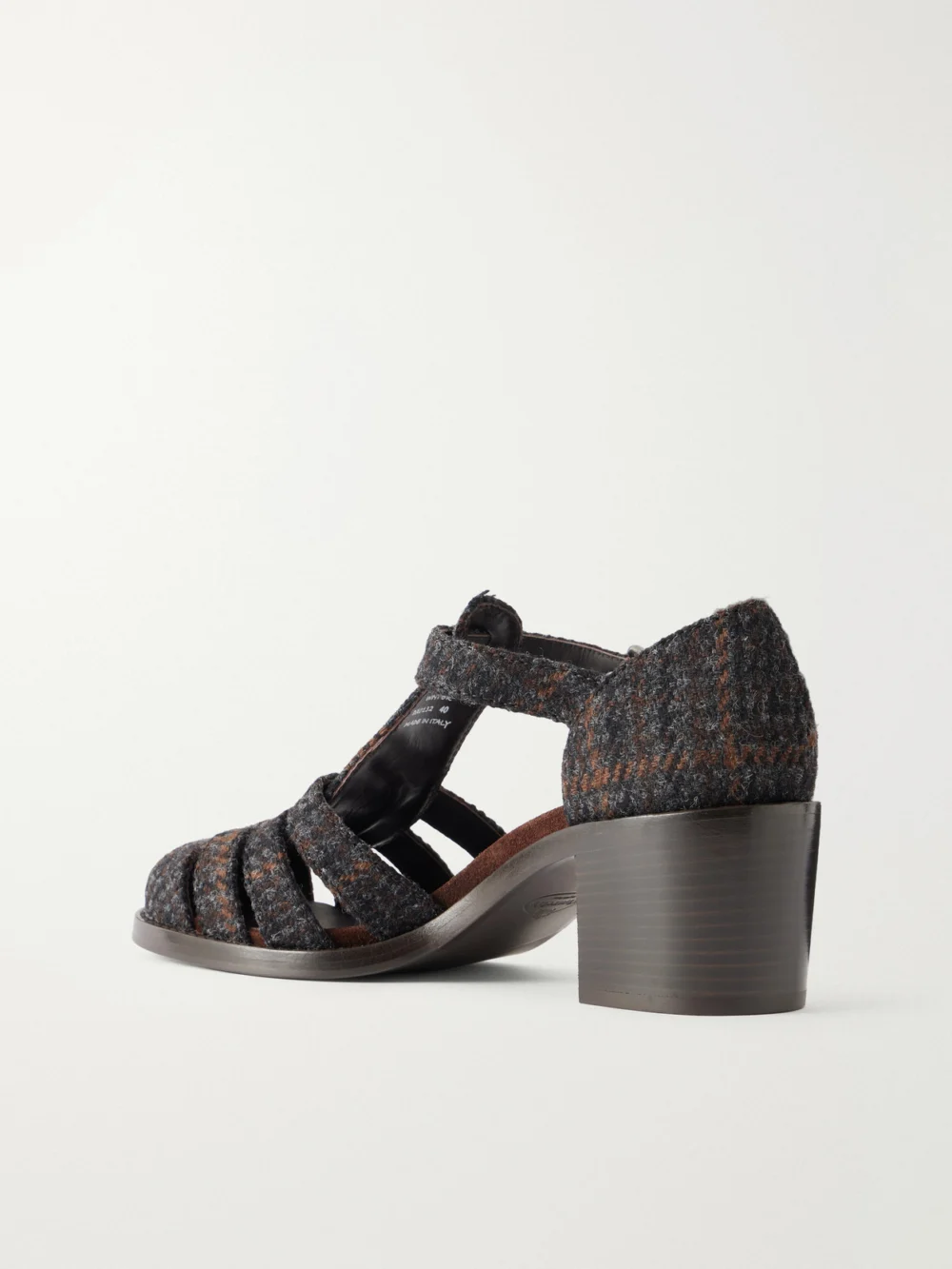 Back view of the Church's Kelsey Winter 50 Wool Sandals