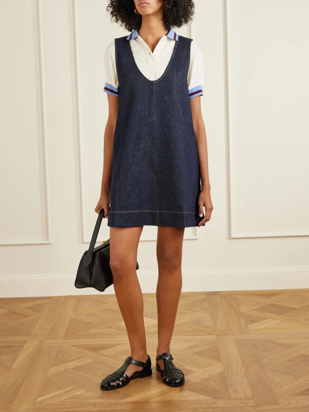 Church's Kelsey Woven Leather Sandals, styled view