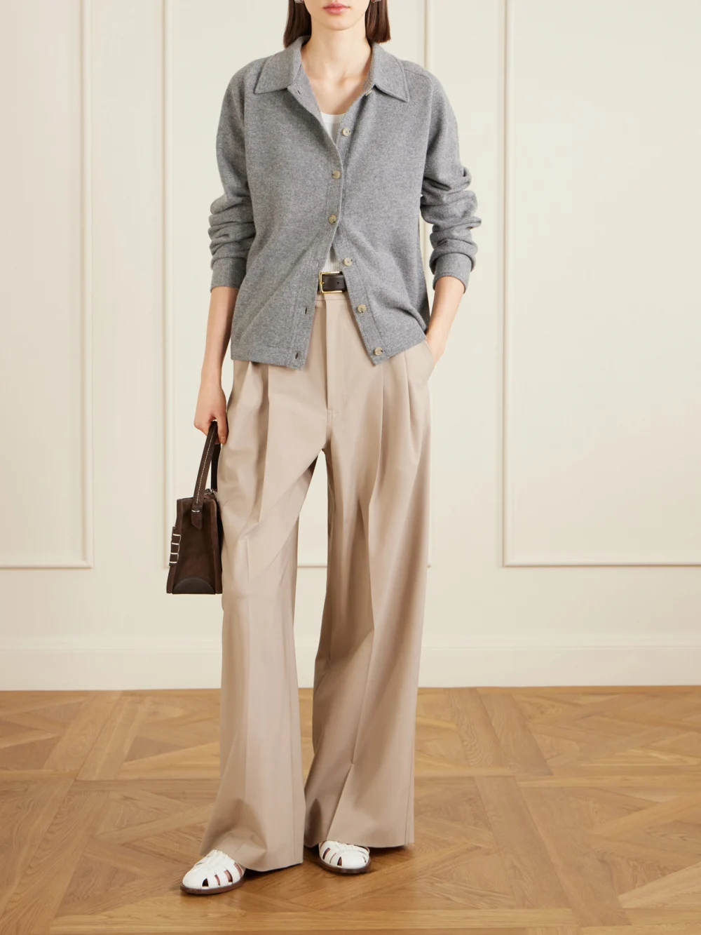 Church's Kelsey Woven Leather Sandals, styled view