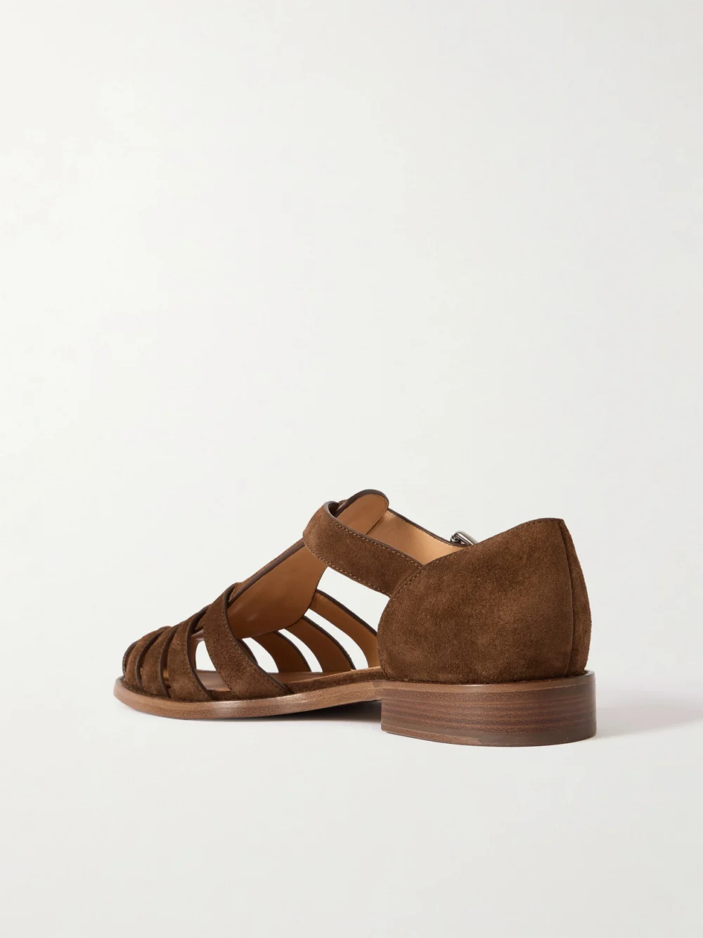 Back view of the Church's Kelsey Woven Suede Sandals