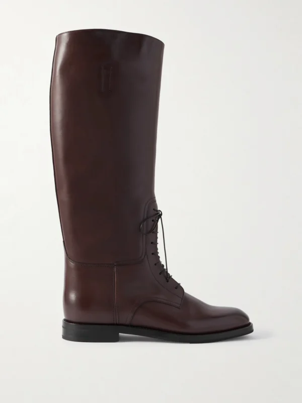 Church's Leather Lace-up Knee Boots