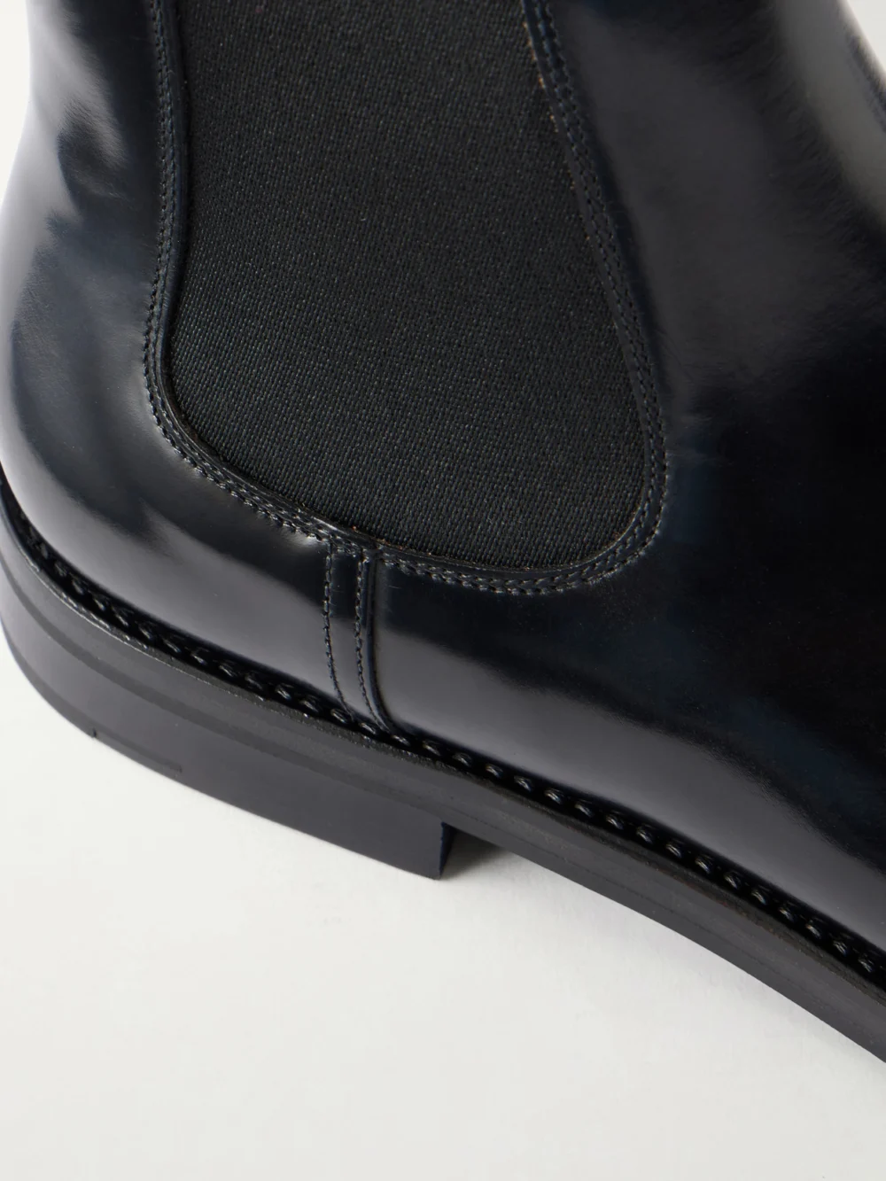 Close-up detail of the Church's Monmouth Leather Chelsea Boots