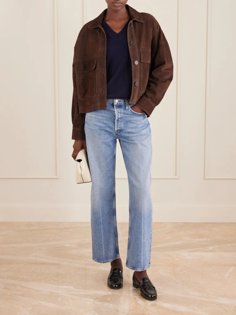 Church's Natalie Leather Loafers, styled view