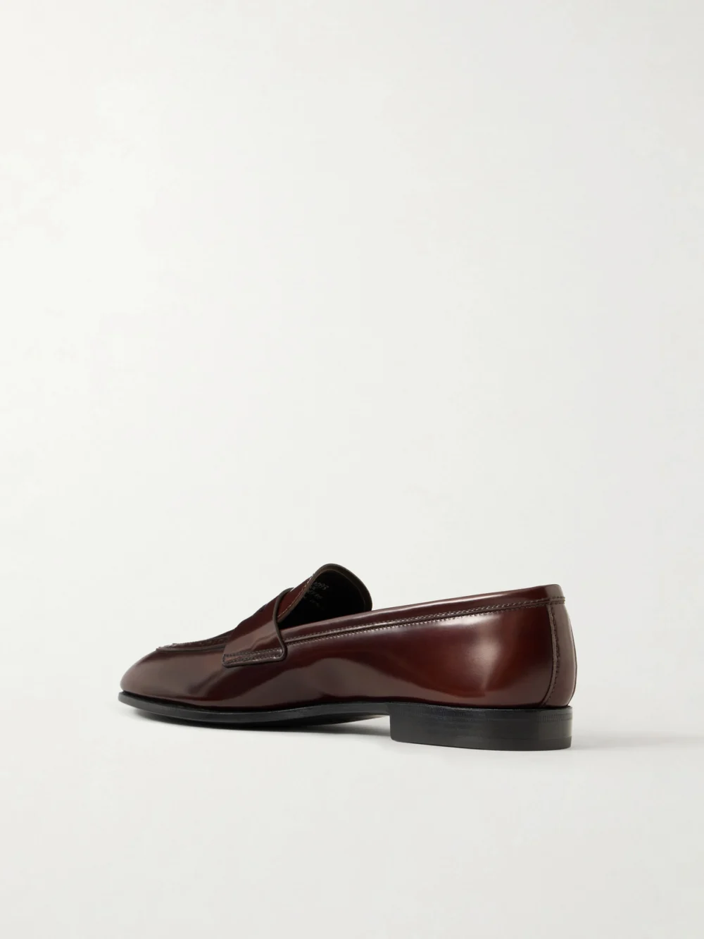 Back view of the Church's Onyx Leather Loafers