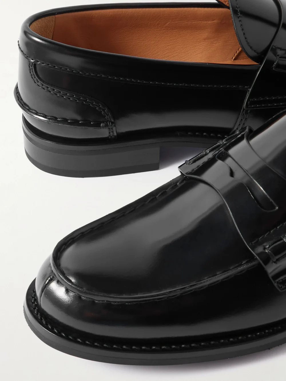 Close-up detail of the Church's Pembrey W Leather Loafers