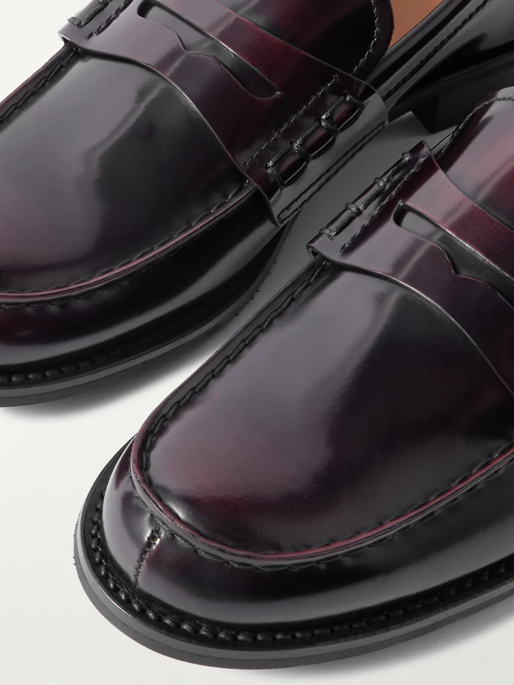 Close-up detail of the Church's Pembrey W Leather Loafers