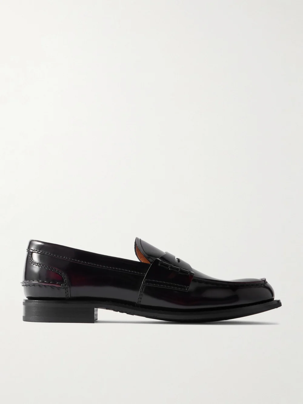 Church's Pembrey W Leather Loafers in burgundy