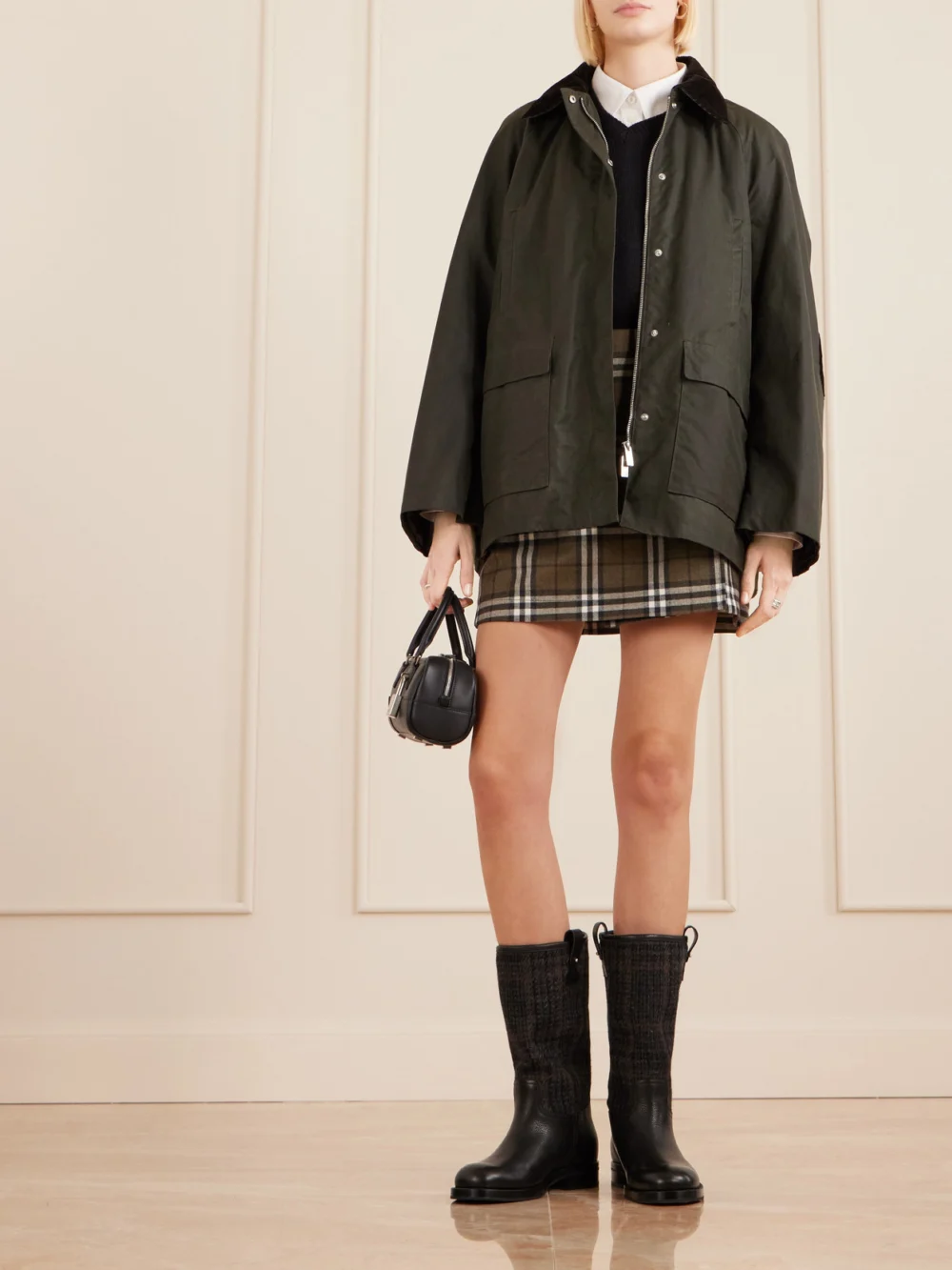Church's Peyton Tweed and Leather Boots, styled view