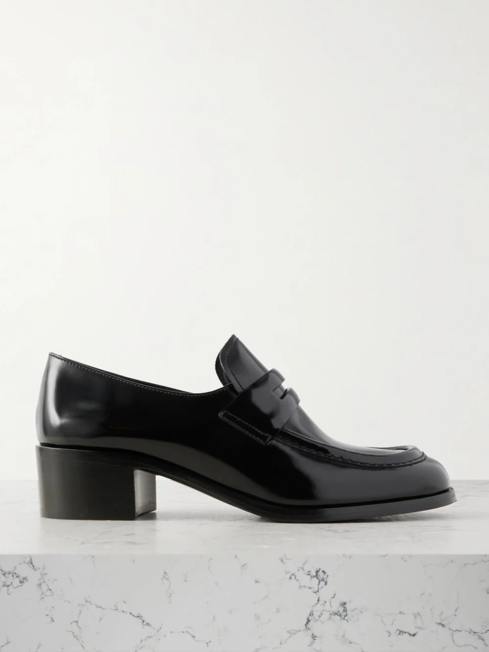 Church's Prudence Glossed-leather Loafers in black