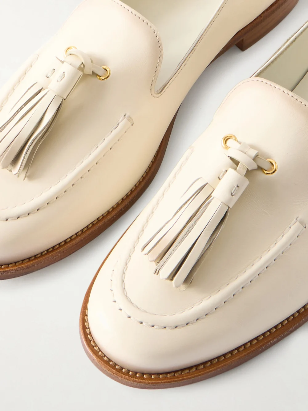 Close-up detail of the Church's Renee Tasseled Leather Loafers