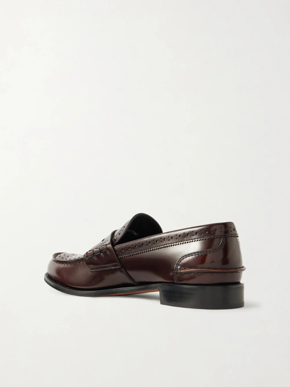 Back view of the Church's Robin Glossed-leather Penny Loafers
