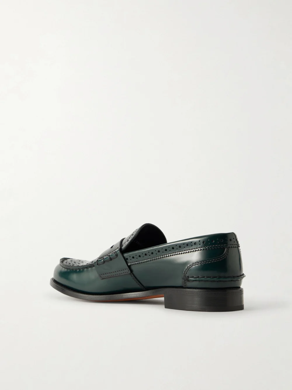 Back view of the Church's Robin Glossed-leather Penny Loafers