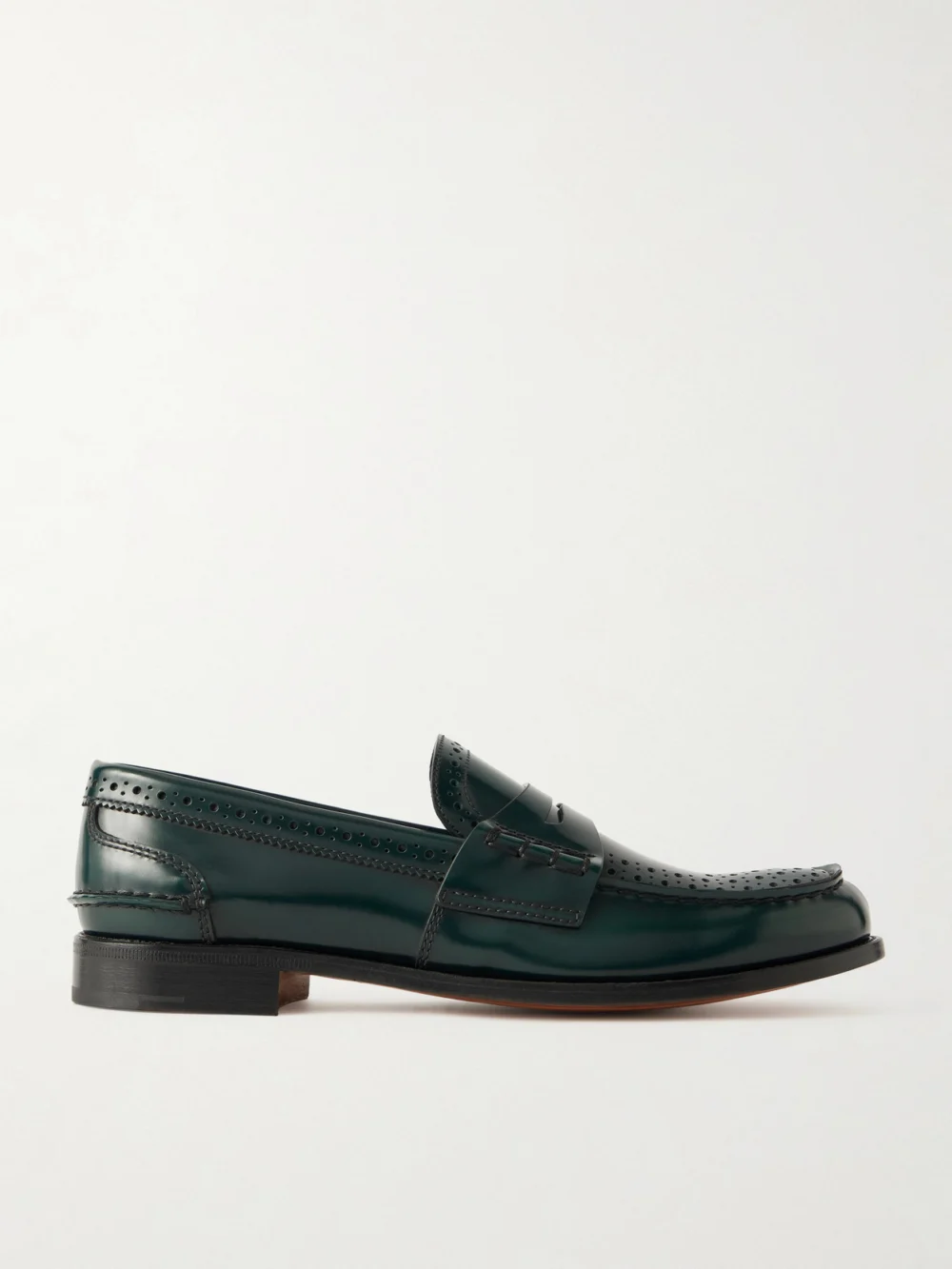 Church's Robin Glossed-leather Penny Loafers in dark green