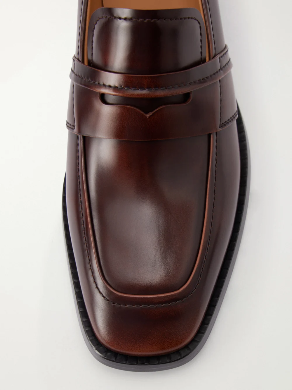 Close-up detail of the Church's Shelby Leather Loafers