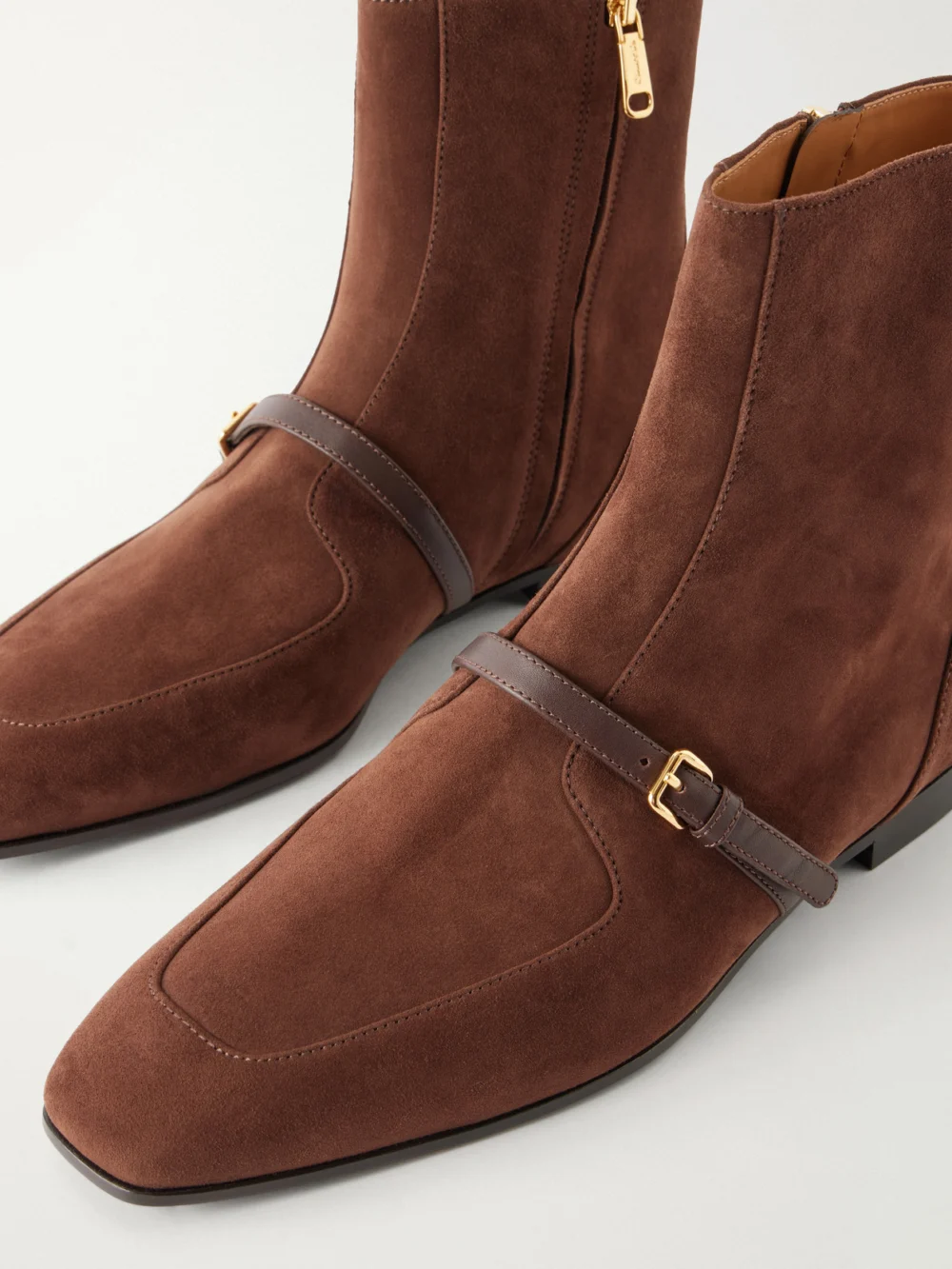 Close-up detail of the Church's Suzanne Suede Ankle Boots