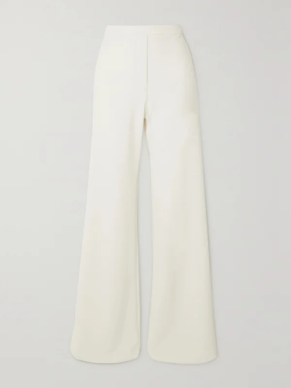 Clio Peppiatt Stretch-crepe Wide-leg Pants