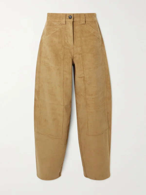 Co Cotton-corduroy Barrel-leg Pants