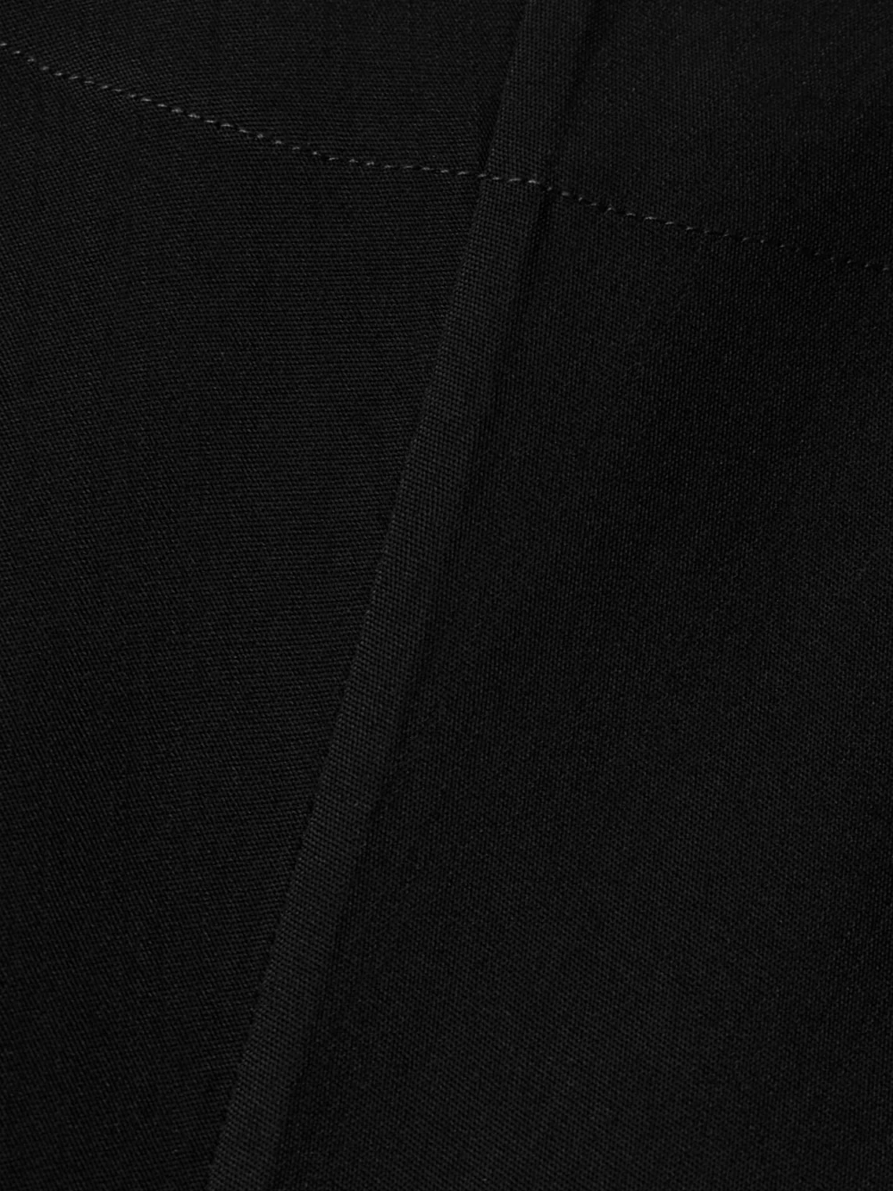 Close-up detail of the Co Draped Crepe Midi Dress