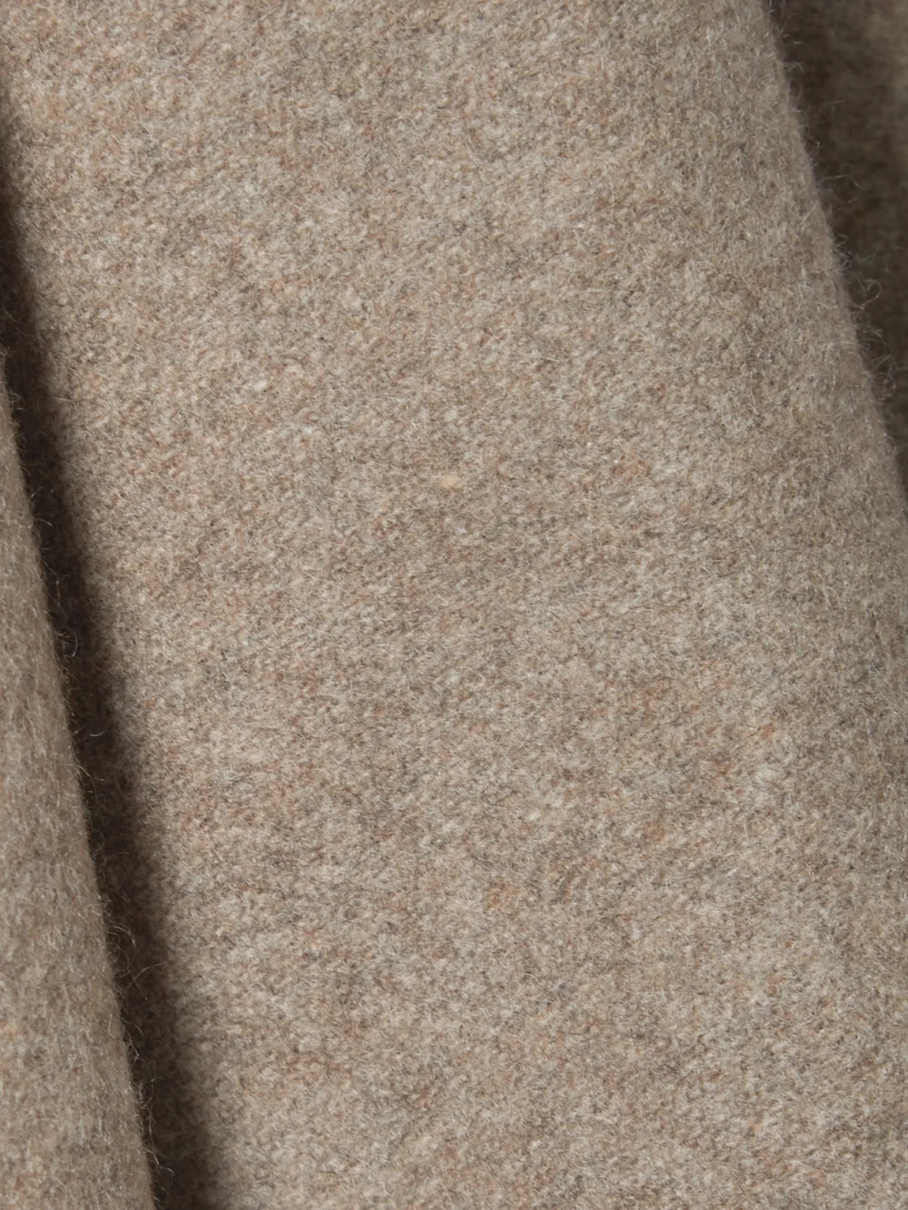 Close-up detail of the Co Natural World Recycled Cashmere Coat