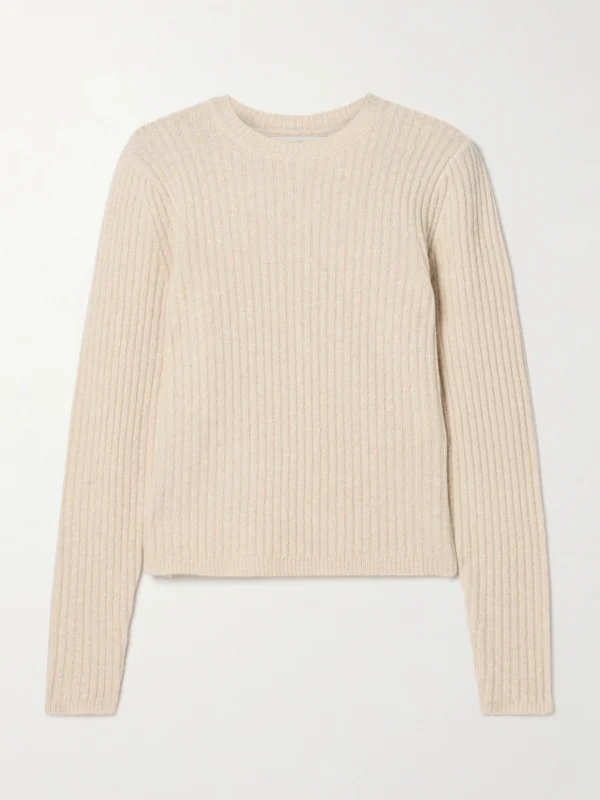 Co Ribbed Wool-blend Sweater