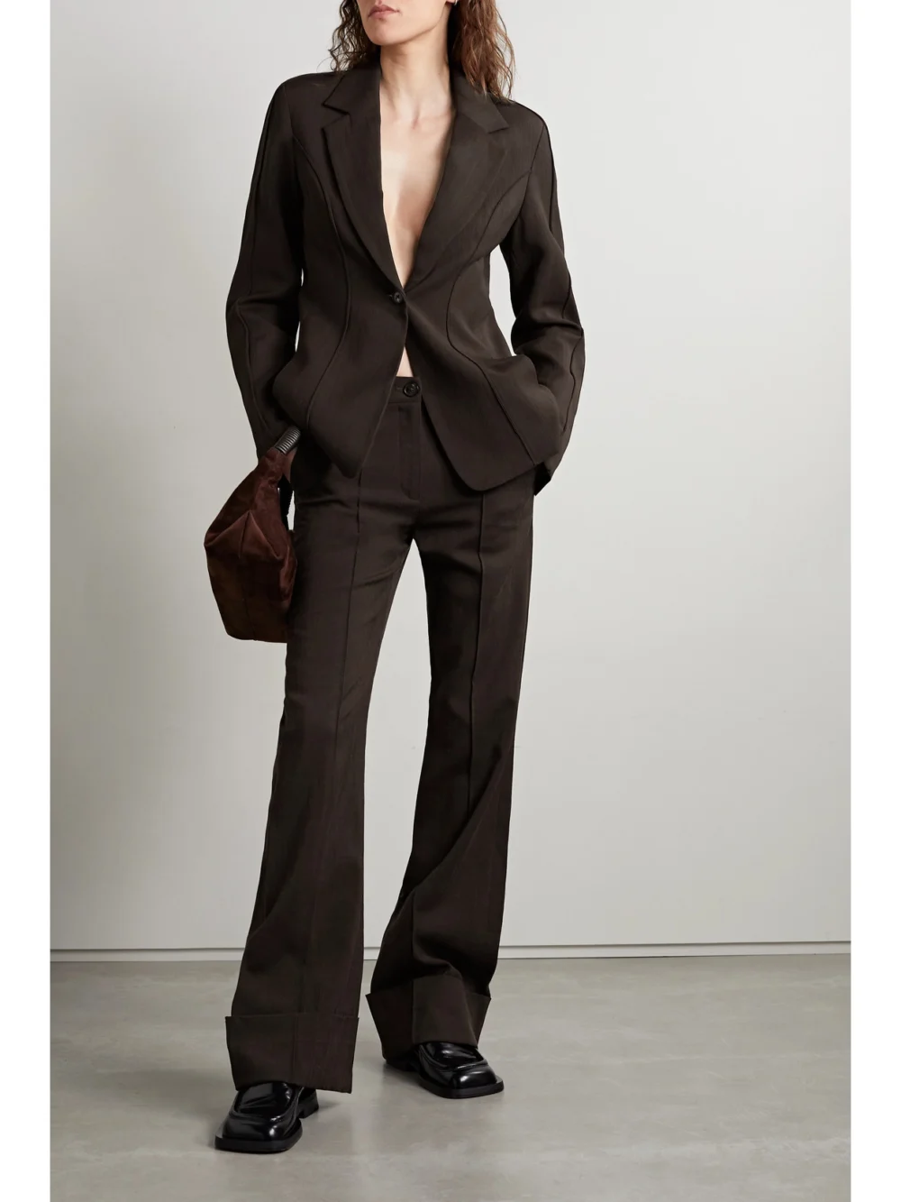 Co Woven Straight-leg Pants, worn by a model
