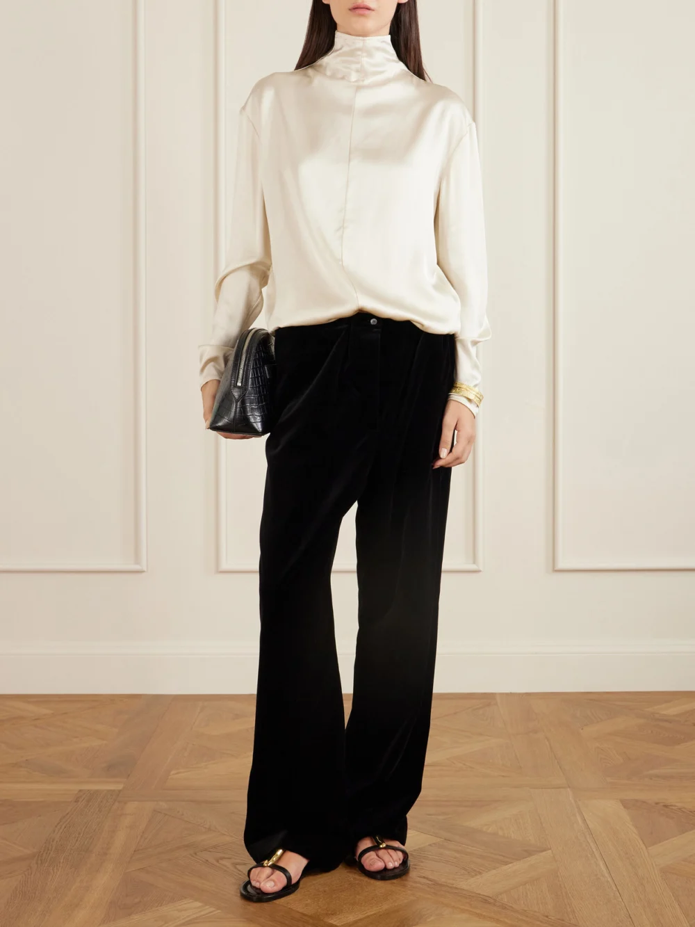 Colleen Allen Cotton-velvet Pants, worn by a model