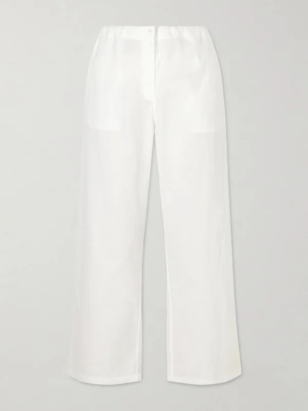 Colleen Allen Cotton-voile Wide-leg Pants