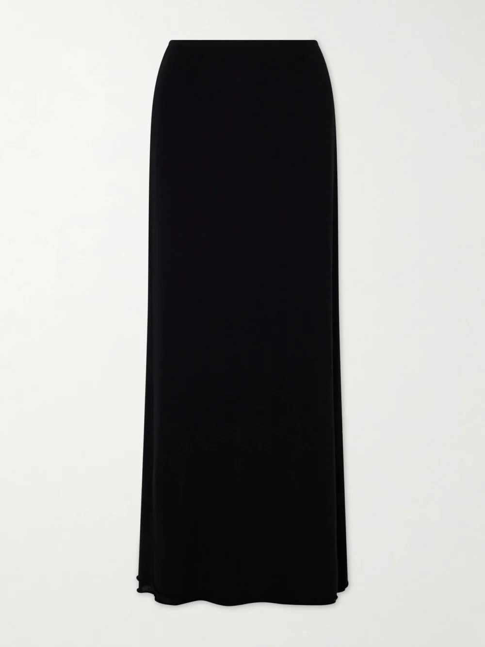 Colleen Allen Stretch Tencel™ Modal, Silk and Cashmere-blend Maxi Skirt in black